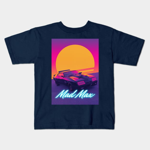 Mad Max Car Kids T-Shirt by mrcatguys